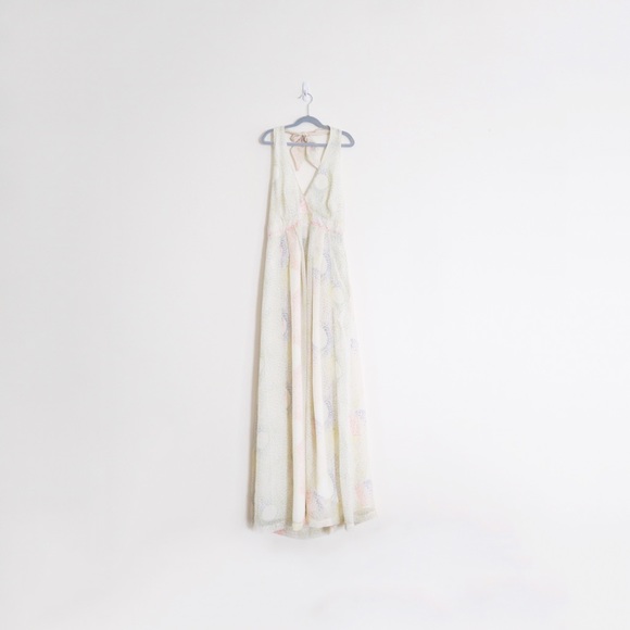 Madewell Dresses & Skirts - Madewell Eliot Silk Starburst Halter Maxi Dress